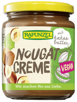 Rapunzel Nougat-Creme mit Kakaobutter 250g