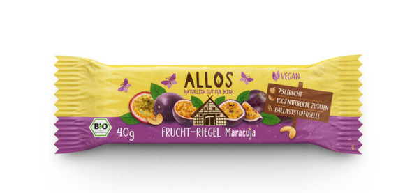 Allos Fruchtriegel Maracuja 40g