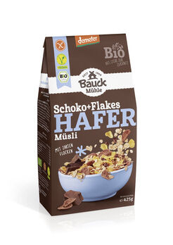 Bauckhof Schoko und Flakes Hafermüsli demeter 425g