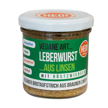 HEDI Vegane Art Leberwurst mit Röstzwiebeln 140g