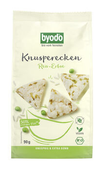 Byodo Knusperecken Reis-Erbse 90g