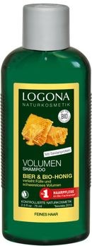LOGONA Volumen Shampoo Bier & Bio-Honig Kleingröße 75ml