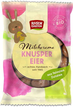 Rosengarten Vollmilchcreme Knuspereier 100g/S