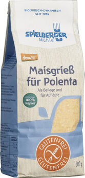Spielberger Glutenfreier Maisgrieß für Polenta demeter 500g