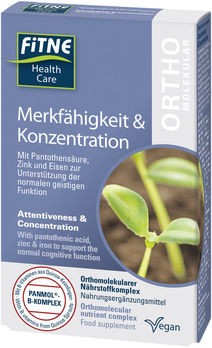 FITNE Nährstoffkomplex Merkfähigkeit und Konzentration Kapseln 60 Stück