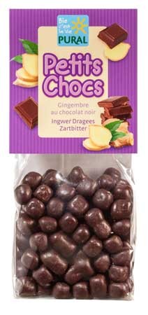 Pural Ingwerdragees in Zartbitterschokolade 125g