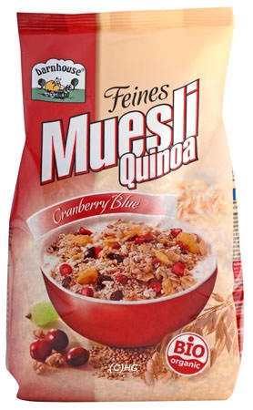 Barnhouse Müsli Quinoa Cranberry Blue 450g