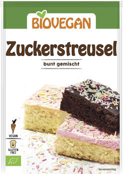Biovegan Zuckerstreusel bunt gemischt 70g