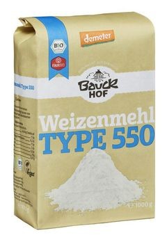 Bauckhof Weizenmehl hell Type 550 demeter 1kg