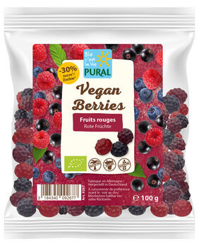 Pural Vegan Berries Fruchtgummi ohne Gelatine 100g