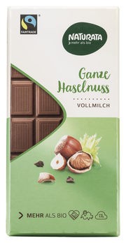 Naturata Chocolat Ganze Haselnuss Schokolade 100g