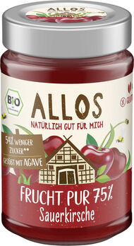 Allos Frucht Pur 75% Aufstrich Sauerkirsche 200g