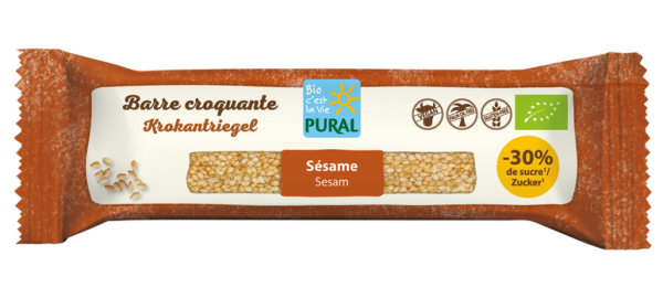 Pural Sesam Bar less sugar Riegel 35g