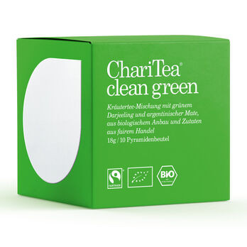 ChariTea clean green Pyramidenbeutel 10 x 1,8g