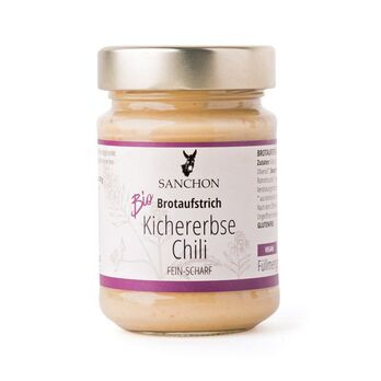 Sanchon Brotaufstrich Kichererbse Chili 180g/A