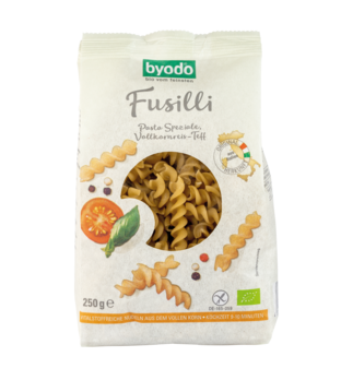 Byodo Fusilli, Vollkornreis-Teff 250g
