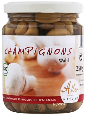 Alber Champignons 1. Wahl, kleine Köpfe 150g