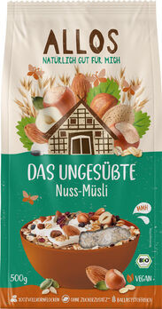 Allos Das ungesüßte Nuss-Müsli 500g