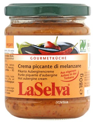 LaSelva Crema piccante di melanzane, pikante Auberginencreme 180g