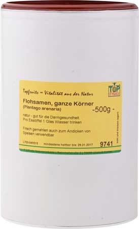 Flohsamen, schwarz, ganz 500g
