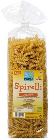 Pural Dinkel Spirelli hell demeter 500g