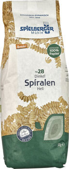 Spielberger Dinkel Spiralen, hell, demeter 500g