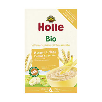 Holle Fruchtbrei Banane-Grieß 250g