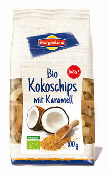 Morgenland Kokoschips Karamell 100g
