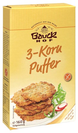 Bauckhof 3-Korn Puffer, glutenfrei 160g