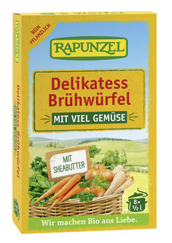 Rapunzel Gemüse-Brühwürfel Delikatess mit Bio-Hefe 8Stück
