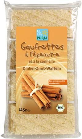 Pural Dinkel Zimt Waffeln 125g