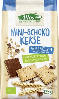 Allos Mini Schokokekse mit Vollmilchschokolade 125g/A