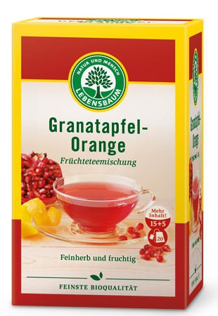 Lebensbaum Granatapfel-Orange Tee 20 Beutel