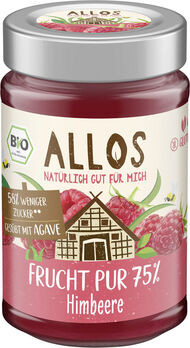 Allos Frucht Pur 75% Aufstrich Himbeere 200g