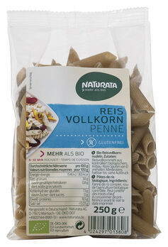 Naturata Reisnudel Vollkorn Penne 250g