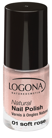LOGONA Natural Nails Polish no. 01 soft rose 4ml