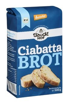 Bauckhof Ciabatta Brot Backmischung demeter 500g