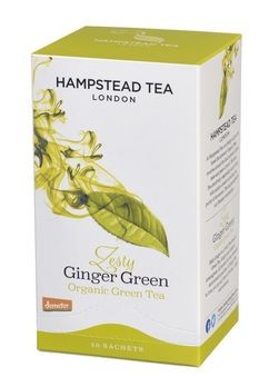 Hampstead Tea Grüntee Ingwer demeter 20Btl