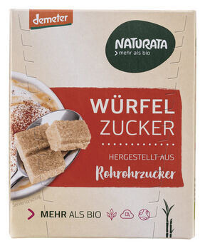 Naturata Würfelzucker aus Rohrohrzucker, demeter 500g