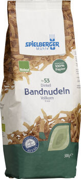 Spielberger Dinkel Vollkorn Bandnudeln 9mm Bioland 500g