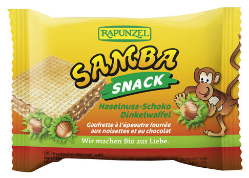 Rapunzel Samba Snack Haselnuss-Schoko-Schnitte 25g