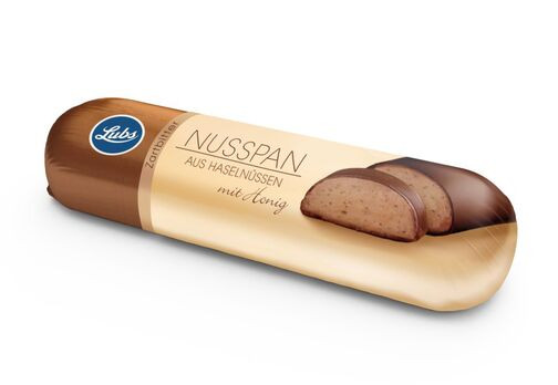 Lubs Nusspan Honig-Nussmasse mit Zartbitterkuvertüre 50g/S