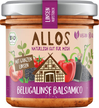 Allos Linsenaufstrich Belugalinse Balsamico 140g