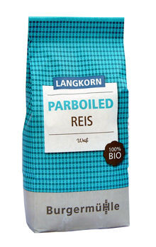 Burgermühle Parboiled Reis weiß 1kg/A