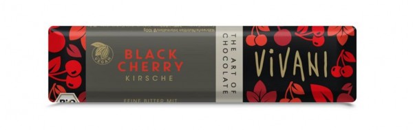 Vivani Schokoriegel Black Cherry 35g