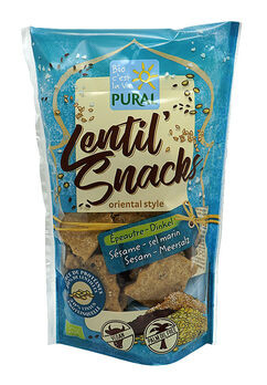 Pural Lentil' Snacks Sesam-Meersalz 85g