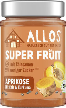 Allos Super Fruit Aprikose mit Chia&Kurkuma Aufstrich 200g