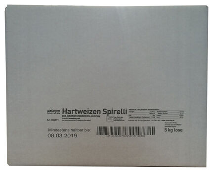 Naturata Hartweizen-Spirelli demeter, hell, lose 5kg/A