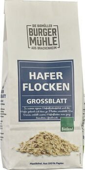 Burgermühle Haferflocken Großblatt 500g