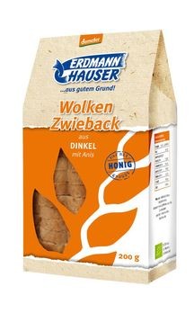 Erdmannhauser Wolkenzwieback Dinkel mit Anis 200g